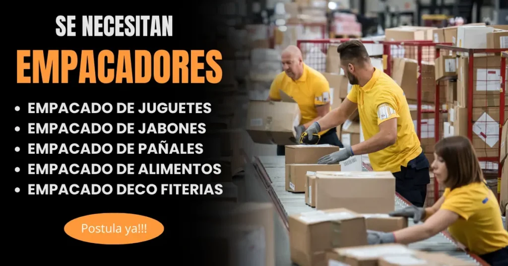 CONVOCATORIA - EMPLEOS DE EMPACADORES